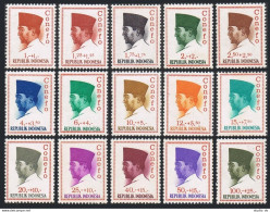 Indonesia B165-B179,MNH.Mi 473-487. Conference Of New Emerging Forces.Sukarno. - Indonesien