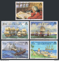 Guernsey 436-440, MNH. Mi 492-496. Lord Anson Circumnavigation, 250th Ann. 1990. - Guernesey