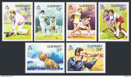 Guernsey 336-341,MNH.Michel 363-368. 1986.Lawn Bowling,Cricket,Badminton,Hochey, - Guernsey