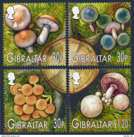 Gibraltar 950-953,953a Sheet,MNH. Mushrooms,2003. - Gibraltar