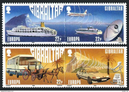 Gibraltar 524-527a Pairs, MNH. Michel 544-547. EUROPE CEPT-1988, Transport:Ship, - Gibraltar
