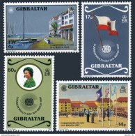 Gibraltar 443-446, MNH. Mi 459-462. Commonwealth Day 1983. Sailboat, Scouts,Flag - Gibraltar