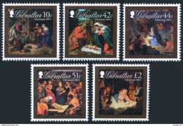Gibraltar 1305-1309,MNH. Christmas 2011.Nativity Paintings By:Charles Le Brun,  - Gibraltar