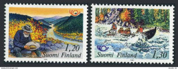 Finland 675-676,MNH.Michel 922-923. Nordic Cooperation,1983.Panning For Gold. - Unused Stamps