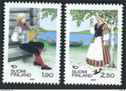 Finland 797-798,MNH.Michel 1084-1085. Nordic Cooperation 1989.Folk Costumes. - Nuevos