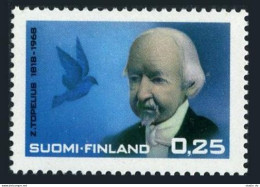 Finland 453, MNH. Michel 639. Zachris Topelius, Writer. 1968. Blue Bird. - Nuovi