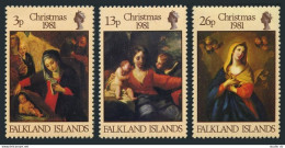 Falkland 331-333, MNH. Michel 333-335. Christmas 1981. Paintings. Guido Reni. - Falklandinseln