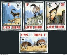 Ethiopia 1303-1306, MNH. Michel 1385-1388. WWF 1990: Walia Ibex. - Etiopia