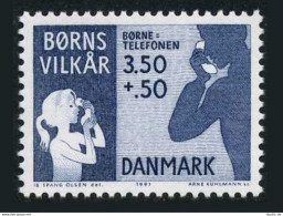 Denmark B76,MNH.Michel 1005. Borns Vilkar,children's Welfare Organization,1991. - Nuevos