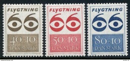 Denmark B37-B39, MNH. Michel 445-447. Refugees-1966. - Unused Stamps