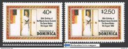 Dominica 676-677,678,MNH.Michel 688-689,Bl.64. Queen Mother Elizabeth,80,1980. - Dominica (1978-...)