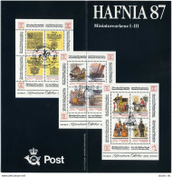 Denmark 772/791/825 Present Pack,MNH. HAFNIA-1987.Early Postal Ordinances. - Nuevos