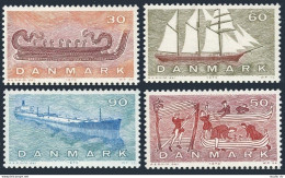 Denmark 472-475, MNH. Mi 501-504. Bronze Age Ship, Viking Shipbuilding, Tanker, - Nuevos