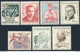 Czechoslovakia 1159-1165, MNH. Michel 1386-1392. Cultural Personalities, 1963. - Neufs