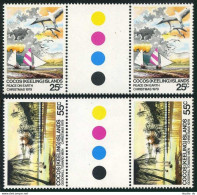 Cocos Isls 51-52 Gutter,MNH.Michel 48-49. Christmas 1979.Sailboat, - Kokosinseln (Keeling Islands)