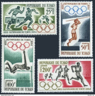 Chad C15-C18, MNH. Mi 120-123. Olympics Tokyo-1964. Soccer, Javelin, High Jump, - Ciad (1960-...)