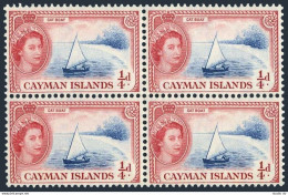 Cayman 135 Block/4, MNH. Michel 136. QE II, 1953. Catboat. - Cayman (Isole)