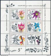 Bulgaria 3645-3651a Sheet,MNH.Michel 3953-3958 Klb. Medicinal Plants 1991. - Unused Stamps