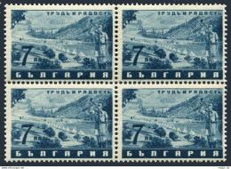 Bulgaria 412 Block/4 ,MNH. Mi 440. National Work & Joy Movement,1942.Camp Scene. - Neufs