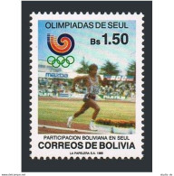 Bolivia 776, MNH. Michel 1088. Olympics Seoul-1988. Runner. - Bolivien