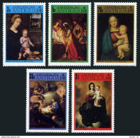 Antigua 316-320, MNH. Mi 305-309. Christmas 1973. David,Stomer,Raphael,Tiepolo, - Antigua Y Barbuda (1981-...)