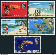 Antigua 203-207, MNH. Mi 192-196. Tourism 1968.Linbo Dancer, Scuba Diver,Corals. - Antigua And Barbuda (1981-...)