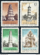 Viet Nam 170-171,MNH.Michel 176-179. Ancient Towers,1961.Thien Mu,Hue;Pen Brush, - Viêt-Nam