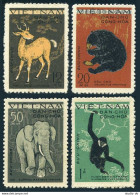 Viet Nam 148-151, MNH. Michel 154-157. Animals 1961: Rusa, Helarctos, Elephas, - Vietnam