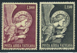 Vatican C53-C54 Blocks/4,MNH.Michel 536-537. Archangel Gabriel,by Fra Angelico,1968. - Airmail