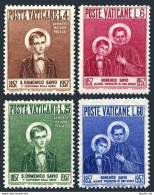 Vatican 219-222, MNH. Michel 266-269. St Domenico Savio, Death Centenary, 1957. - Nuevos