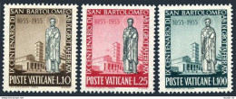 Vatican 200-202, MNH. Michel 238-240. St Bartholomew, Abbot, 900th Death Ann. 1955. - Nuovi