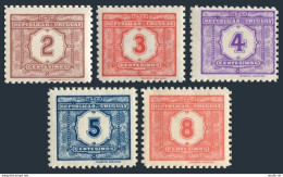 Uruguay J28-J32,MNH.Michel P26-P30. Postage Due Stamps, 1938. Numeral. - Uruguay