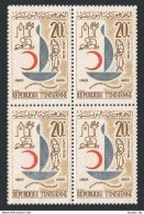 Tunisia 438 Block/4, MNH. Michel 622. International Red Cross Centenary, 1963. - Tunisia (1956-...)