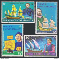 Turks & Caicos 253-256, MNH. Mi 295-298. 1972. Columbus, Grenville,J. Smith,Lion - Turcas Y Caicos