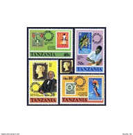 Tanzania 141-144,144a, MNH. Mi 141-144, Bl.20. Sir Rowland Hill, 1979. Giraffe, - Tanzania (1964-...)