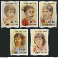 Surinam B284-B288, B288a Sheet, MNH. Michel 962-966, Bl.32. Child Welfare 1981. - Suriname