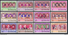 St Vincent 483-494,494a Sheet,MNH.Michel 459x-470x,Bl.6. QE II-25.Kings,Queens. - St.Vincent (1979-...)