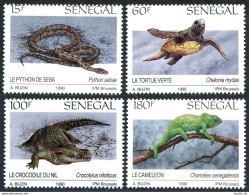 Senegal 914-917, MNH. Mi . Reptiles 1991. Python Sebay, Turtle, Chameleon. - Senegal (1960-...)