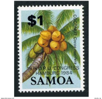Samoa 628, MNH. Michel 544. 19th Congress UPU Hamburg-1984. Coconut. - Samoa (Staat)