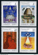 Samoa 462-465,465a Sheet, MNH. Michel 362-365, Bl.14. Christmas 1977. Nativity. - Samoa (Staat)