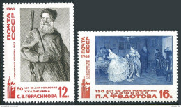 Russia 3145-3146, MNH. Michel 3166-3167. Painters: Gerasimov, Fedotov. 1965. - Neufs