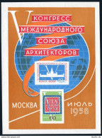 Russia 2080a Sheet, MNH. Michel Bl.26. Architects Organization, Moscow, 1958. - Ongebruikt