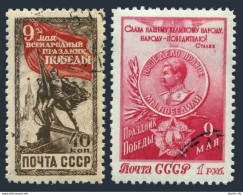 Russia 1462-1463, CTO. Michel 1473-1474. Victory Day, May 9, 1950. Stalin. - Gebruikt