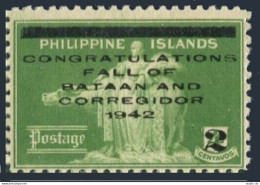 Philippines N8,mint No Gum. 1942.Japan's Capture Of Bataan & Corregidor. - Philippines