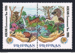 Philippines 2365-2366,MNH.ASEAN Year 1995.Turtle,Butterfly,Fish,Bird,Beetle. - Philippinen