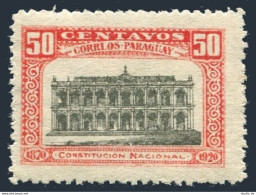 Paraguay 233a CORRLOS Eror,MNH.Michel 222 Note. Parliament Building,1920. - Paraguay