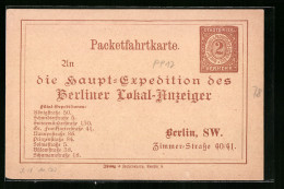 AK Berlin, Private Stadtpost Neue Berliner Omnibus- U. Packetfahrt AG, Berliner Lokal-Anzeiger, Zimmer-Strasse 40 /41  - Briefmarken (Abbildungen)