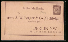 AK Berlin, Private Stadtpost Neue Berliner Omnibus- U. Packetfahrt AG  - Stamps (pictures)