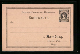 AK Hamburg, Private Stadtpost Hammonia  - Briefmarken (Abbildungen)