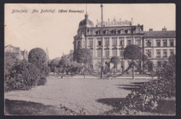 AK Bitterfeld, Am Bahnhof, Hotel Kaiserhof  - Bitterfeld